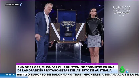 Ana de Armas eclipsa en el Open de Australia: así descubrió el prestigioso trofeo en un baúl de Louis Vuitton Ana de Armas eclipsa en el Open de Australia: así descubrió el prestigioso trofeo en un baúl de Louis Vuitton