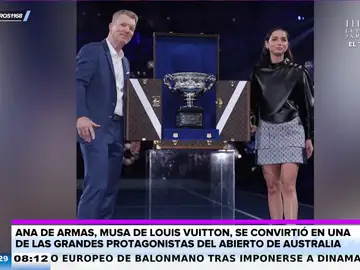 Ana de Armas eclipsa en el Open de Australia: así descubrió el prestigioso trofeo en un baúl de Louis Vuitton
