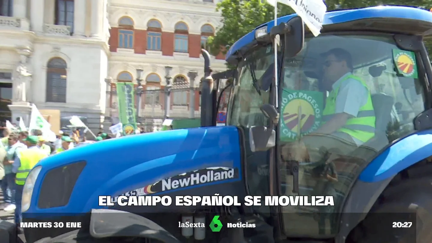 Los agricultores españoles se suman a las protestas de los franceses por las competencias de países fuera de Europa Los agricultores españoles se suman a las protestas de los franceses por las competencias de países fuera de Europa