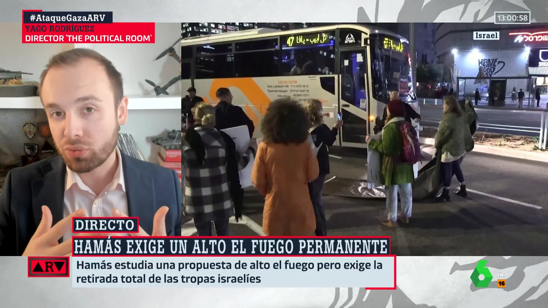 Yago Rodríguez, sobre la situación de Gaza: "Un parón largo de la guerra, puede significar el fin del conflicto"