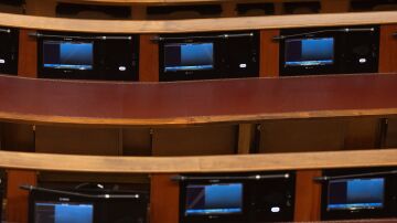 Vista de pantallas táctiles, en el Congreso de los Diputados, a 23 de enero de 2024, en Madrid (España). 