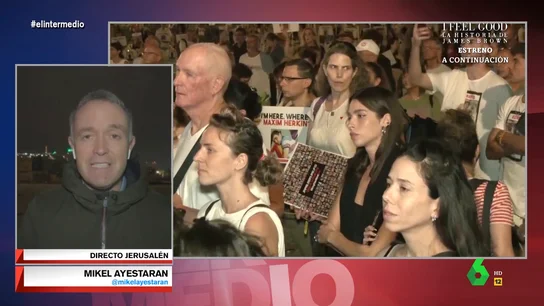 Mikel Ayestaran, sobre el plan de la extrema derecha israelí para ocupar Gaza El Intermedio conecta en este vídeo con Mikel Ayestaran, que informa de la manifestación de la extrema derecha israelí para celebrar la expulsión de los palestinos de Gaza, así como la escalada del conflicto y la decisión de la Corte Internacional.