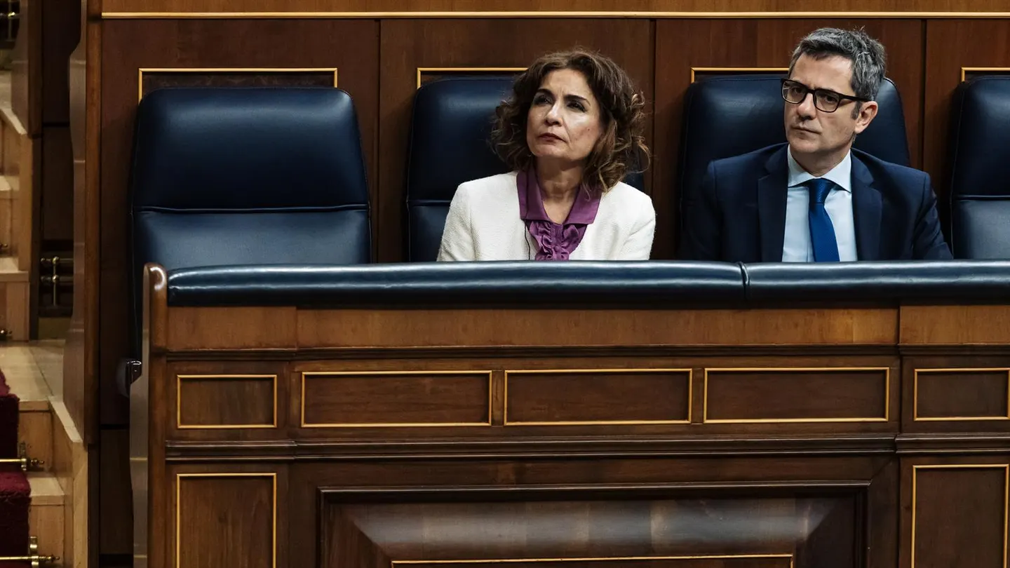 Los ministros Bolaños y Montero en el Congreso Los ministros Bolaños y Montero en el Congreso