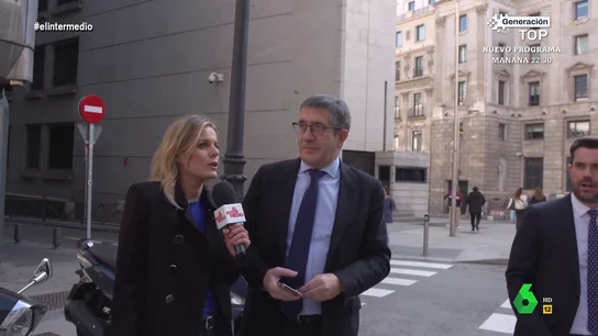 Patxi López, a Andrea Ropero sobre si los autos de García-Castellón tienen intencionalidad política: "Júzgalo tú mismo" Patxi López, a Andrea Ropero sobre si los autos de García-Castellón tienen intencionalidad política: "Júzgalo tú mismo"