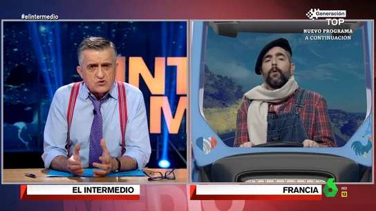Un 'agricultor' francés asegura a Wyoming que están "dispuestos a todo": "Barricadas, hogueras, puede que la guillotina" Un 'agricultor' francés asegura a Wyoming que están "dispuestos a todo": "Barricadas, hogueras, puede que la guillotina"