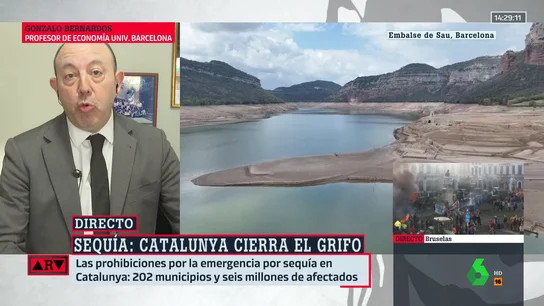 Bernardos analiza el problema de sequía en Cataluña: "Llevamos años de gestión nula" Bernardos analiza el problema de sequía en Cataluña: "Llevamos años de gestión nula"