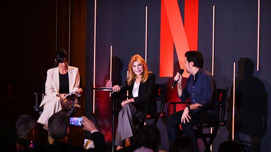 La baronesa Thyssen durante el anuncio de la serie documental sobre su vida en Netflix.