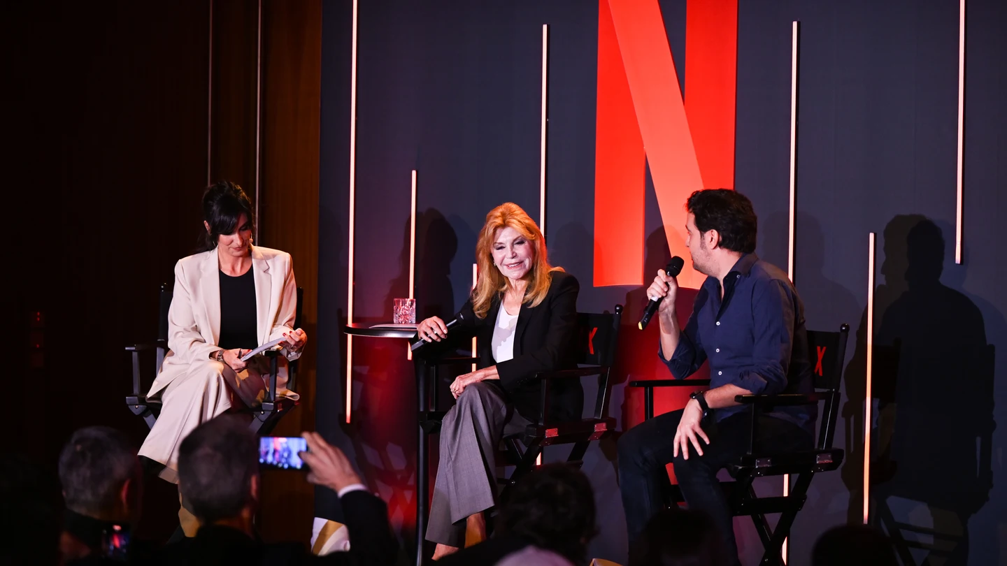 La baronesa Thyssen durante el anuncio de la serie documental sobre su vida en Netflix. La baronesa Thyssen durante el anuncio de la serie documental sobre su vida en Netflix.