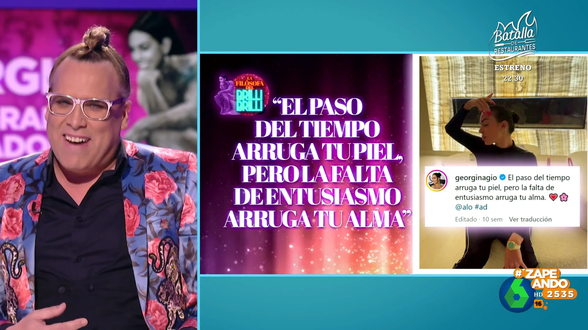 "Como Sócrates, pero con culazo": Torito repasa las frases filosóficas de Georgina Rodríguez en Instagram