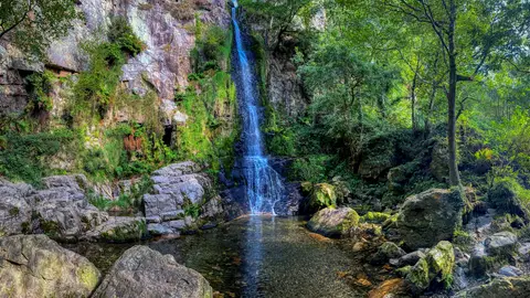 Cascada de Oneta, en Villayón, Asturias