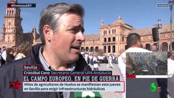 Agricultores y ganaderos protestan en Andalucía: "Esto no va a parar"