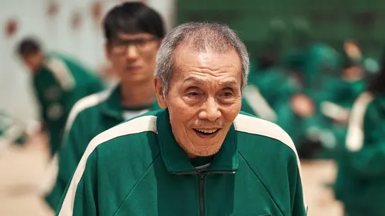 El actor surcoreano O Yeong-su durante una escena de "Squid Game", una película en coreano de Netflix. El actor surcoreano O Yeong-su durante una escena de "Squid Game", una película en coreano de Netflix.