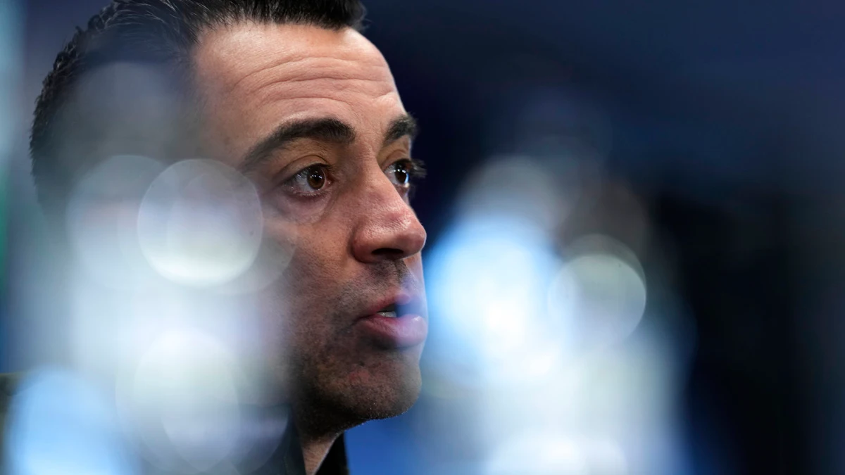 Xavi Hernández, en rueda de prensa