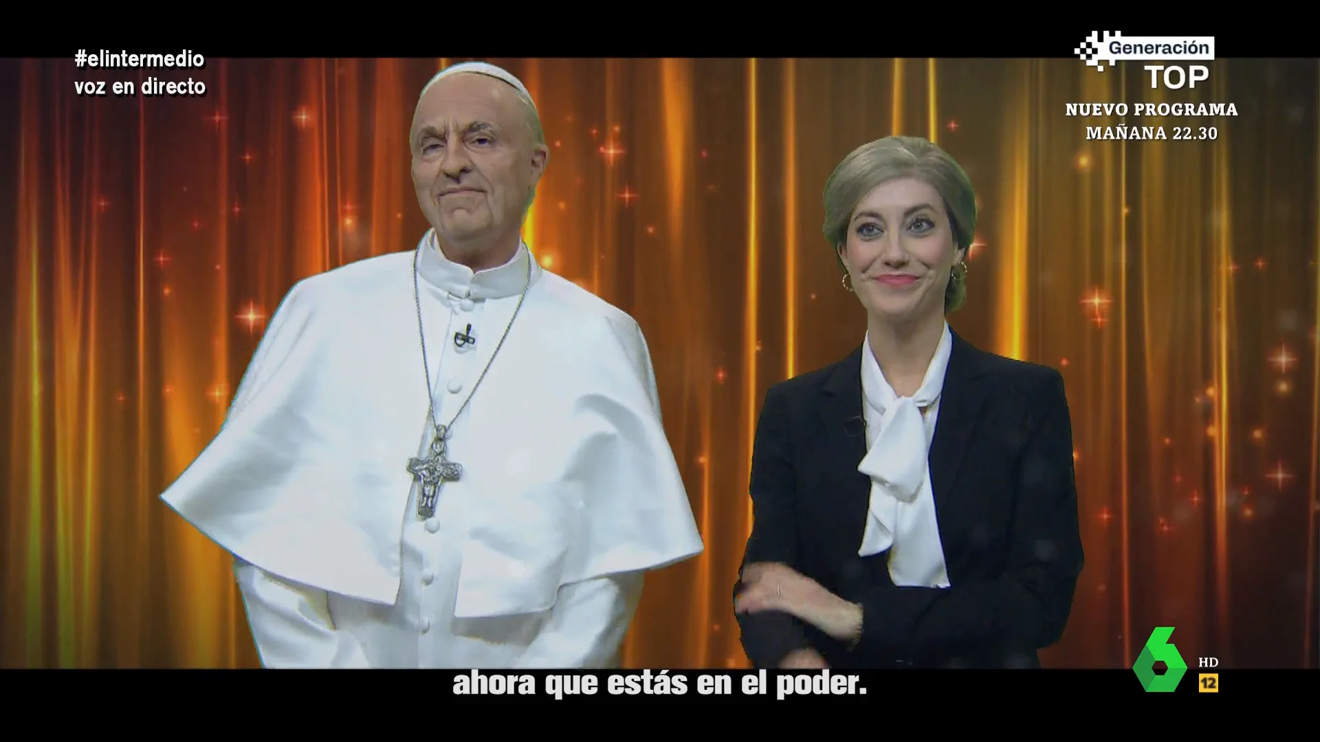 La particular versión de 'Somethin' Stupid' de 'Yolanda Díaz' y el 'Papa': "Haz algo con la pederastia, ya son muchos los casos, joder"