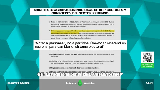 La 'tractorada del Whatsapp' La 'tractorada del Whatsapp'