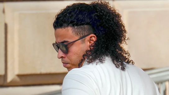 El amigo de Dani Alves, Bruno Brasil, a su llegada a la Audiencia de Barcelona El amigo de Dani Alves, Bruno Brasil, a su llegada a la Audiencia de Barcelona