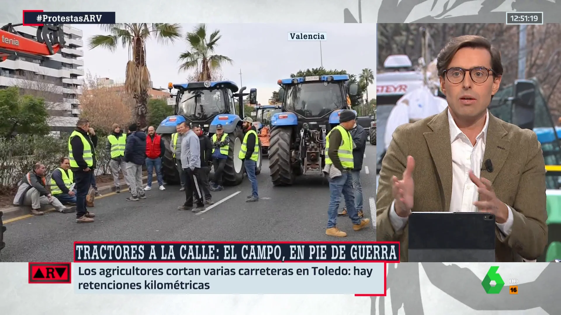 Pablo Montesinos, sobre las protestas de los agricultores: "Son los mismos héroes de la pandemia, deben ser escuchados" Pablo Montesinos, sobre las protestas de los agricultores: "Son los mismos héroes de la pandemia, deben ser escuchados"