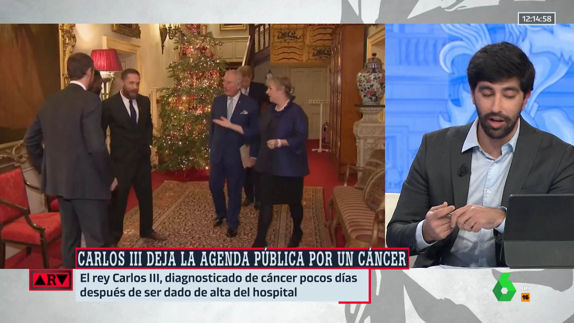 Juan Carlos Vélez, sobre el regreso del príncipe Harry a Londres: "Vuelve para ver a su padre y lo hace solo"