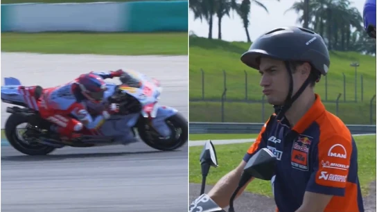 La llamativa reacción de Dani Pedrosa tras ver a Marc Márquez con la Ducati de Gresini La llamativa reacción de Dani Pedrosa tras ver a Marc Márquez con la Ducati de Gresini
