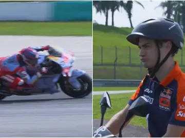 La llamativa reacción de Dani Pedrosa tras ver a Marc Márquez con la Ducati de Gresini