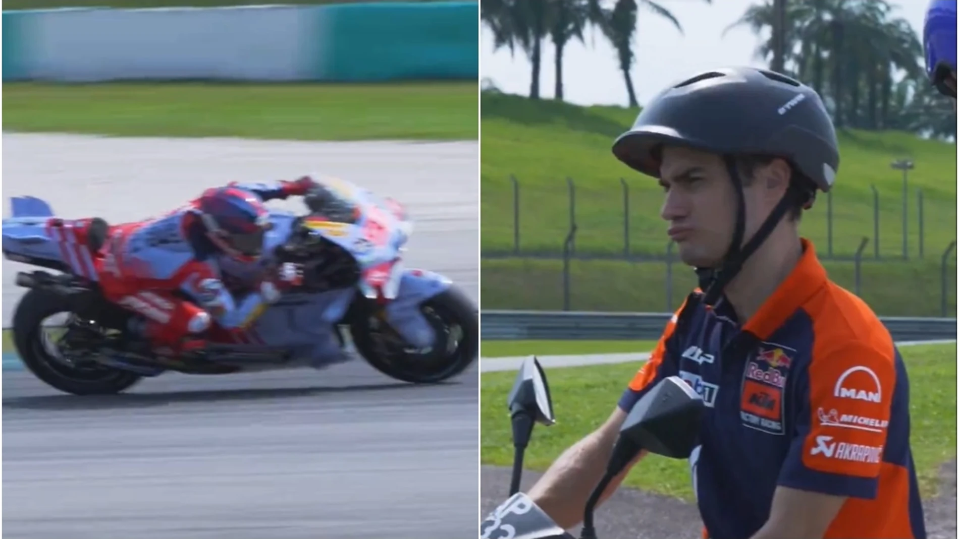 La llamativa reacción de Dani Pedrosa tras ver a Marc Márquez con la Ducati de Gresini