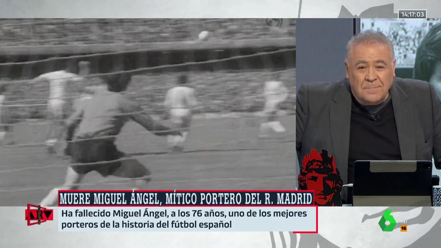 El homenaje de Antonio García Ferreras a Miguel Ángel González: "Emanaba serenidad, elegancia y una inmensa dignidad" El homenaje de Antonio García Ferreras a Miguel Ángel González: "Emanaba serenidad, elegancia y una inmensa dignidad"