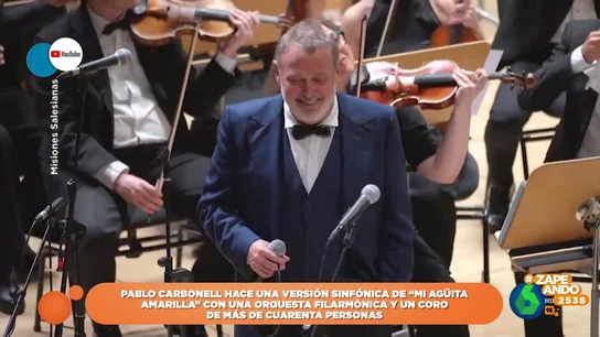 La insólita versión de 'Mi agüita amarilla' de Pablo Carbonell: "Se le ve emocionadísimo" La insólita versión de 'Mi agüita amarilla' de Pablo Carbonell: "Se le ve emocionadísimo"