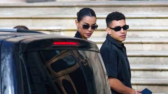 La mujer de Dani Alves, Joana Sanz, a su llegada a la Audiencia de Barcelona