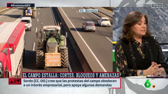La reflexi&oacute;n de Luc&iacute;a M&eacute;ndez sobre las protestas de los agricultores: "Me temo que, una vez m&aacute;s, le vamos a fallar todos"