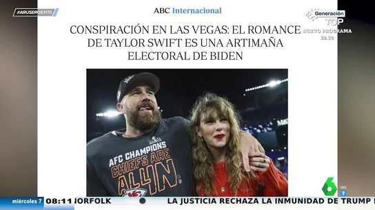 Alfonso Arús defiende a Taylor Swift de Trump: "Una cosa es que tenga poder y otra que se invente un novio para que Biden gane" Alfonso Arús defiende a Taylor Swift de Trump: "Una cosa es que tenga poder y otra que se invente un novio para que Biden gane"