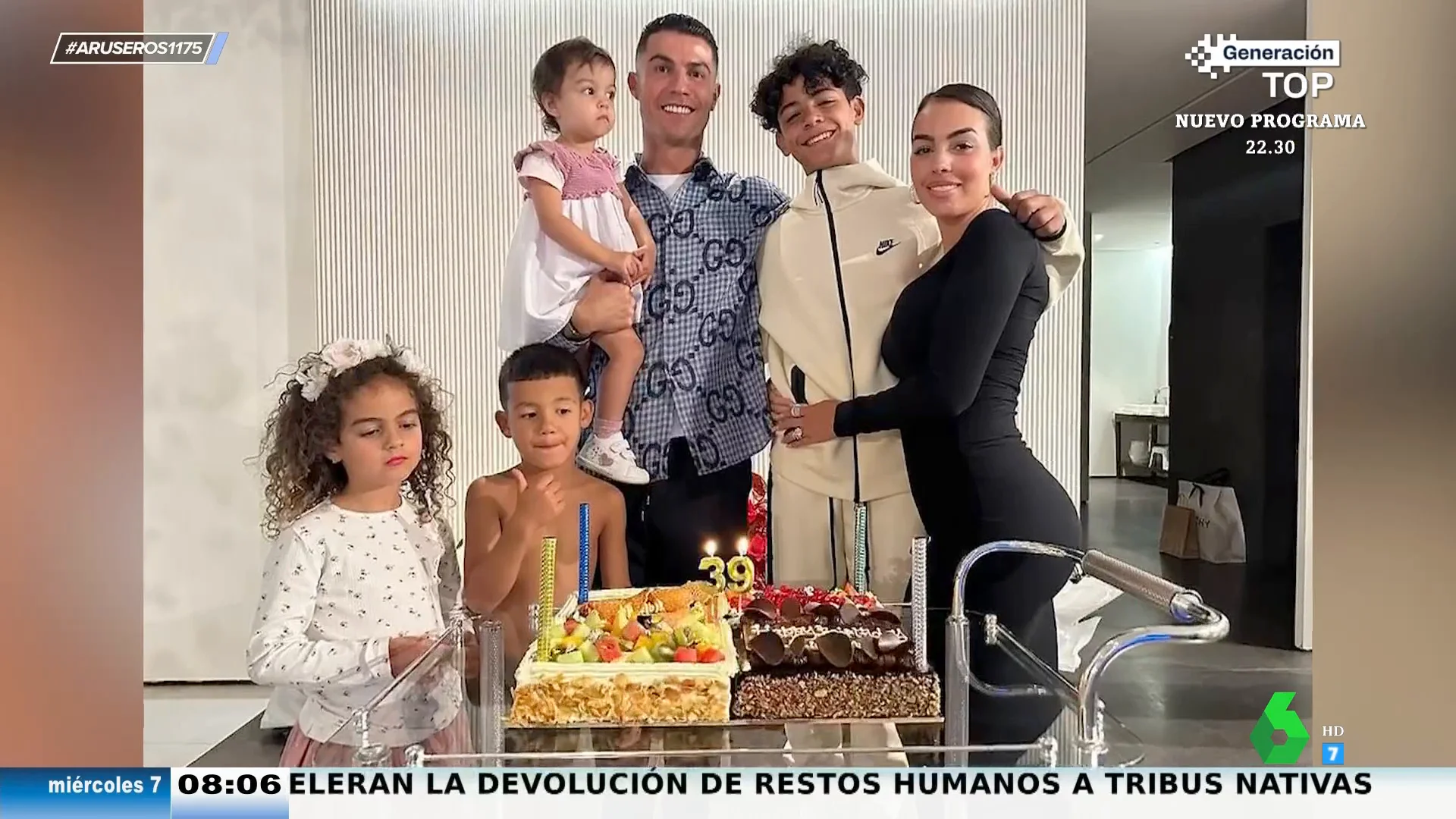 Alfonso Arús alucina con la foto de Georgina Rodríguez con Cristiano Ronaldo: "Siempre se pone así para que se le marque el culo"