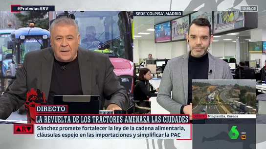 ¿Cómo pueden afectar a los ciudadanos las protestas de los agricultores? José María Camarero responde ¿Cómo pueden afectar a los ciudadanos las protestas de los agricultores? José María Camarero responde