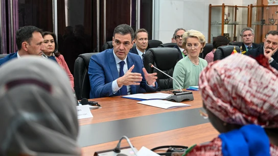 Pedro Sánchez y Ursula Von der Leyen, en Mauritania Pedro Sánchez y Ursula Von der Leyen, en Mauritania