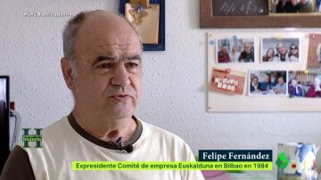 Felipe Fernández recuerda a su compañero caído en las protestas de Euskalduna