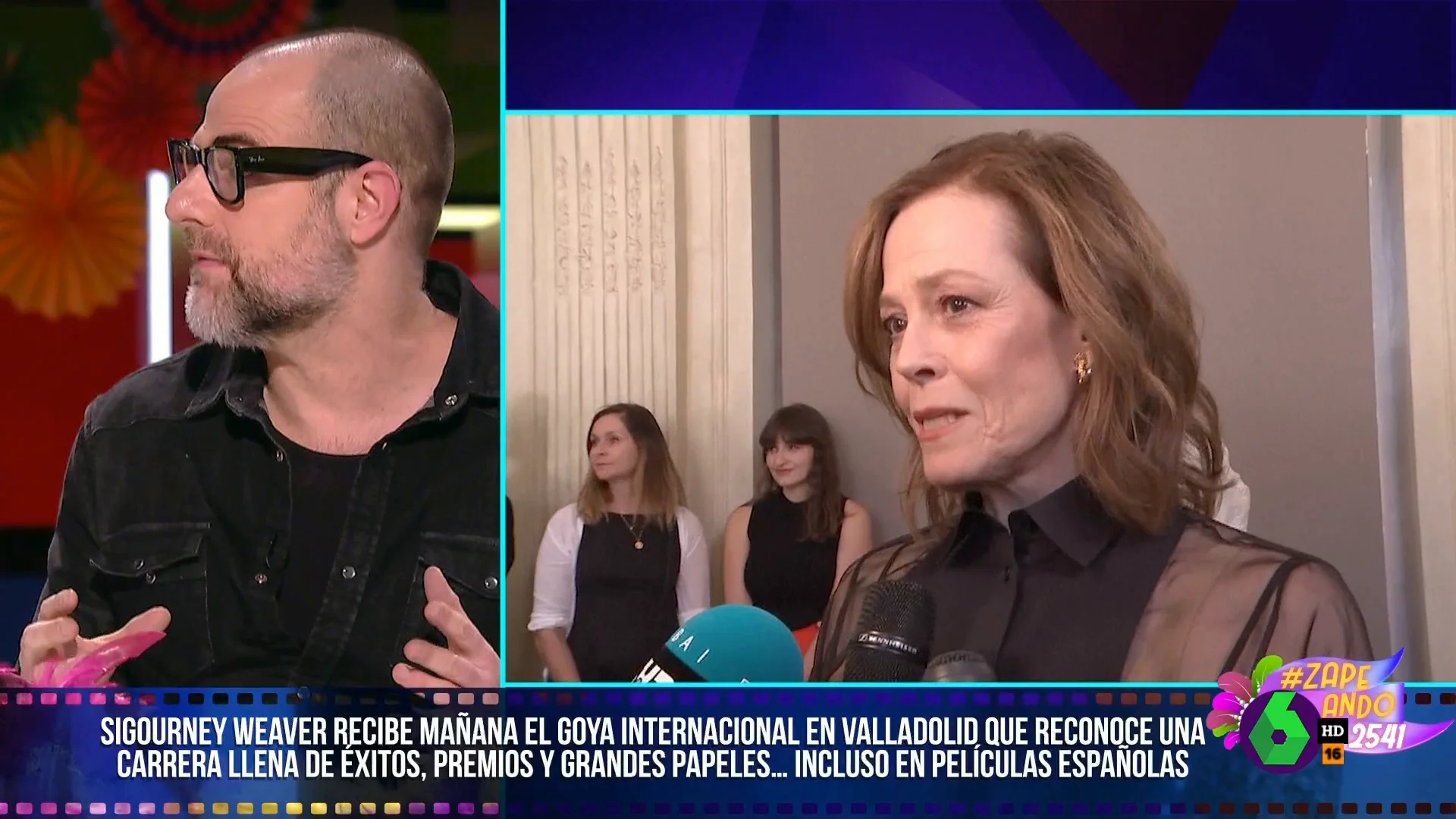 Alberto Rey, sobre que Sigourney Weaver reciba el premio Goya Internacional: "Muy merecido" 