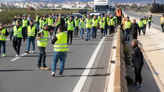 Agricultores del campo de Cartagena integrantes de la Plataforma 6F Agricultores del campo de Cartagena integrantes de la Plataforma 6F