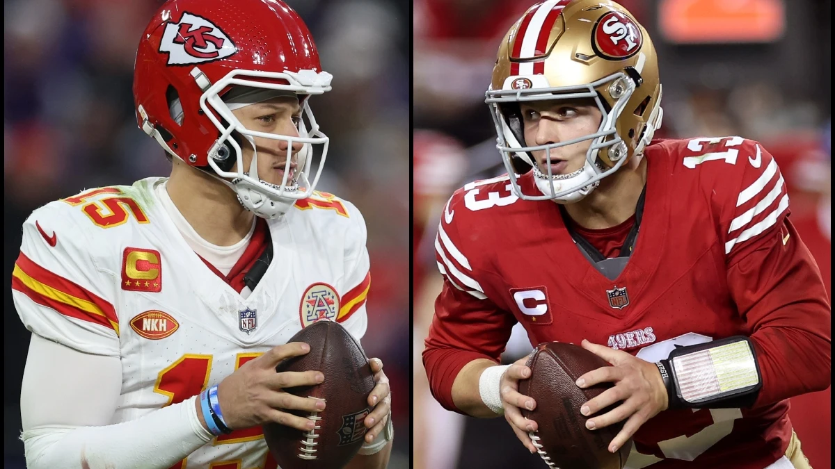 Patrick Mahomes y Brock Purdy