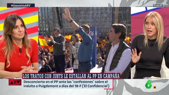 ARV Afra Blanco, contundente: "Parece que Feijóo está secuestrado por Puigdemont; habla cuando Puigdemont dice que va a contar todo" ARV Afra Blanco, contundente: "Parece que Feijóo está secuestrado por Puigdemont; habla cuando Puigdemont dice que va a contar todo"