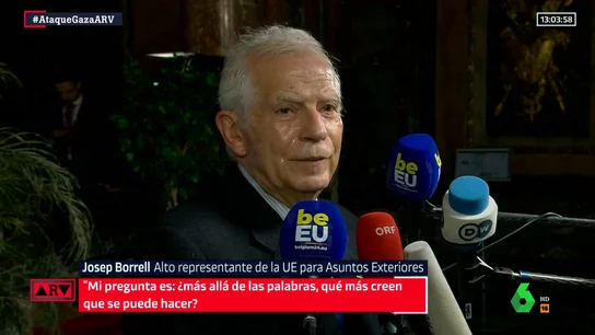 Borrell pide un embargo de armas a Israel Borrell pide un embargo de armas a Israel