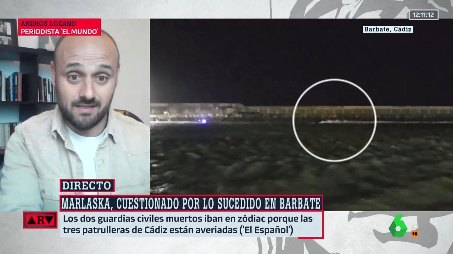 Andros Lozano muestra su desconcierto por la orden que recibieron los guardias civiles en Barbate: "No tiene ningún sentido" Andros Lozano muestra su desconcierto por la orden que recibieron los guardias civiles en Barbate: "No tiene ningún sentido"