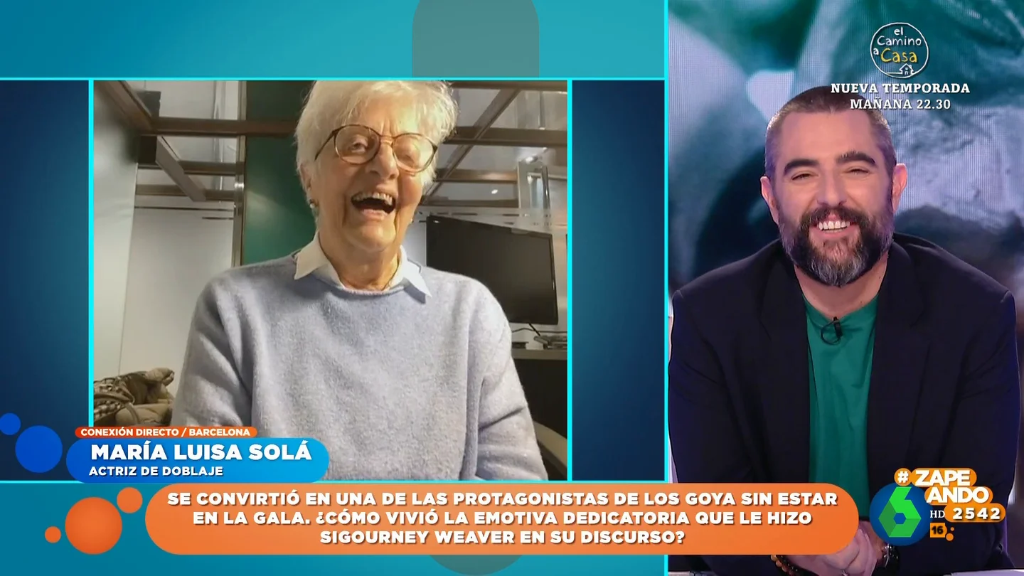 La dobladora de Sigourney Weaver desvela en Zapeando su curiosa conexión con Dani Mateo La dobladora de Sigourney Weaver desvela en Zapeando su curiosa conexión con Dani Mateo
