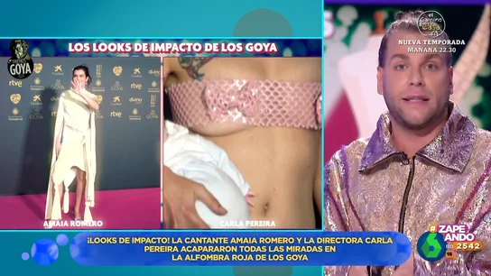 Eduardo Navarrete analiza los looks más transgresores de los Goya: "Si lo que quería era no pasar desapercibida, lo ha conseguido" Eduardo Navarrete analiza los looks más transgresores de los Goya: "Si lo que quería era no pasar desapercibida, lo ha conseguido"