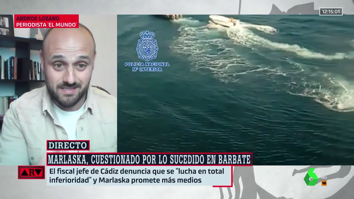 La confesión de un narco a Andros Lozano tras la muerte de dos agentes en Barbate: "Se ha perdido el respeto a la autoridad" La confesión de un narco a Andros Lozano tras la muerte de dos agentes en Barbate: "Se ha perdido el respeto a la autoridad"