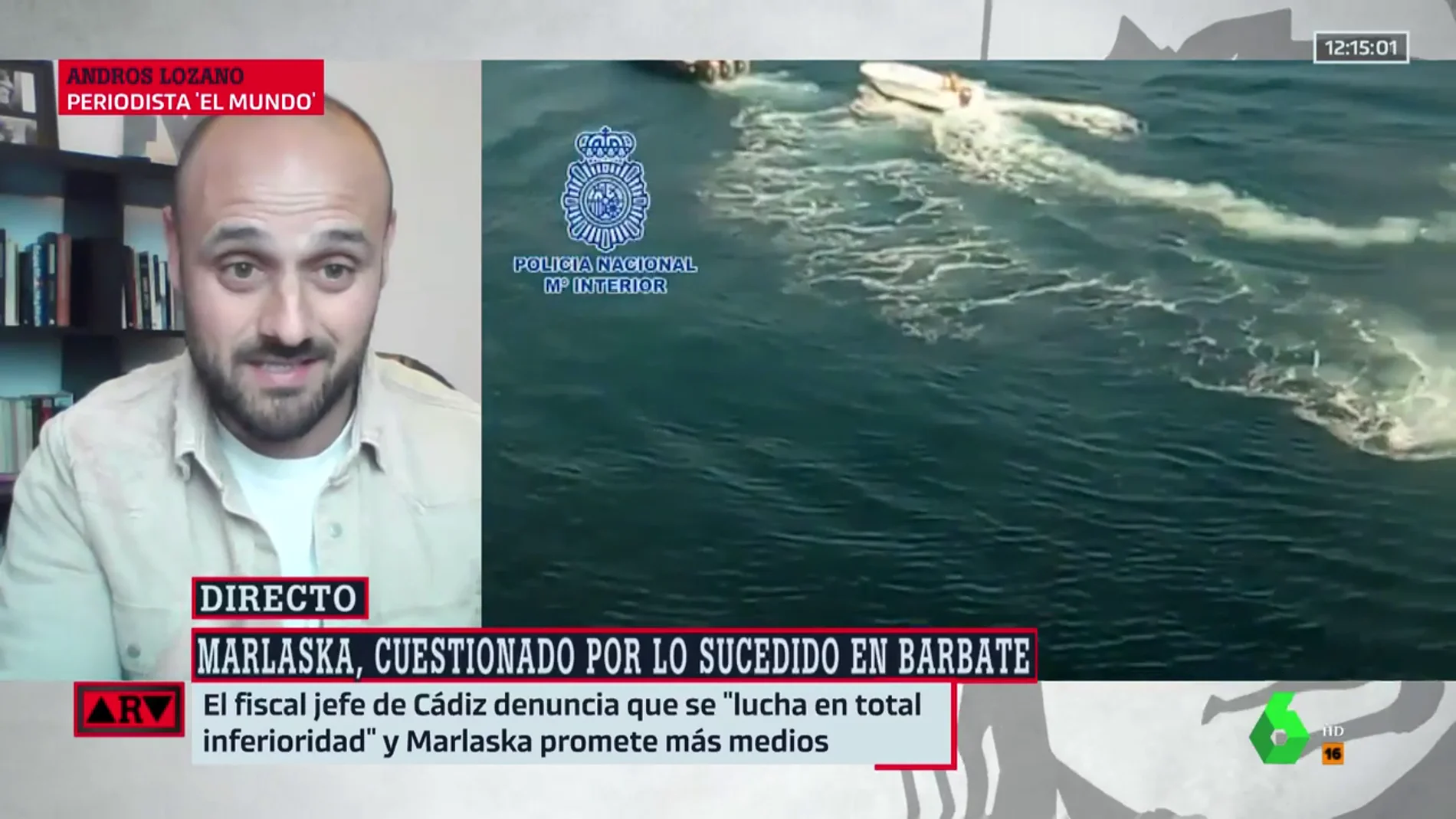La confesión de un narco a Andros Lozano tras la muerte de dos agentes en Barbate: 