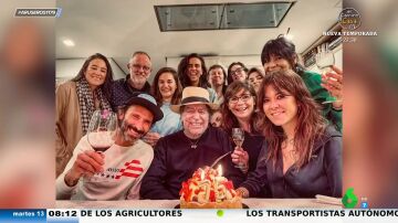 Joaquín Sabina cumple 75 años muy bien acompañado: así lo celebra junto a Leiva, Vanesa Martín y su mujer, Jimena