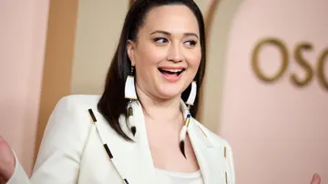 Actress Lily Gladstone at the Oscars luncheon