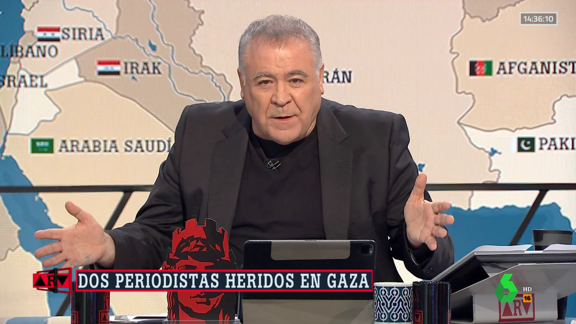 La reacción de Ferreras a la situación en Gaza: "¿Dónde quieren que se vayan los palestinos, a la luna?