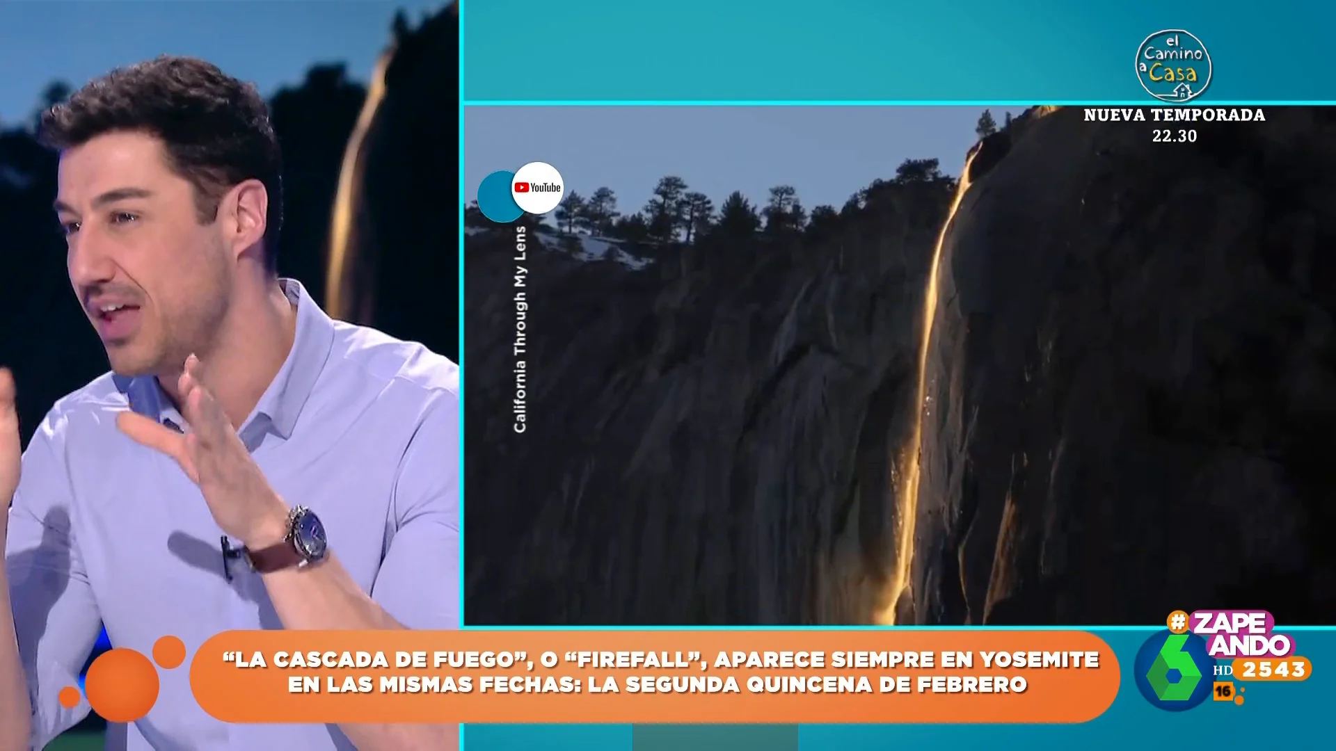 ¿Qué es la 'cascada de fuego' de Yosemite o 'firefall'? Francisco Cacho desvela cómo se produce