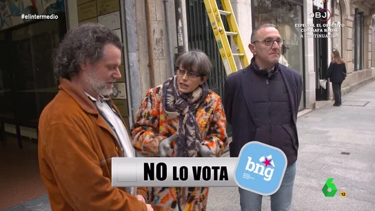 Un hombre desvela a Thais Villas el motivo por el que ha elegido a un no-votante del BNG Thais Villas presenta la primera edición de 'Lo vota, no lo vota' en Galicia. Desde Ourense, propone a un hombre encontrar tres perfiles muy concretos de votantes en las elecciones gallegas. ¿Lo conseguirá? La respuesta, en este vídeo.