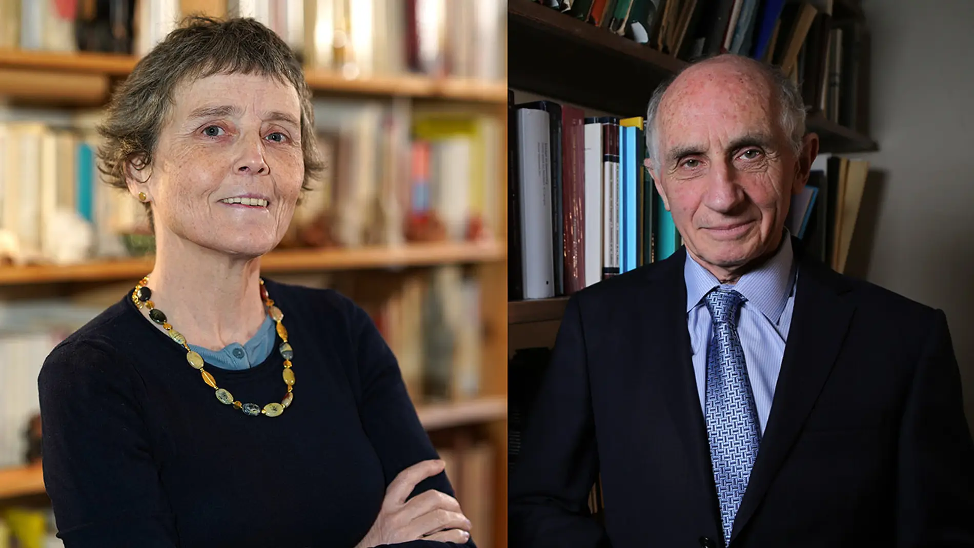 Los matemáticos Claire Voisin y Yakov Eliashberg Los matemáticos Claire Voisin y Yakov Eliashberg